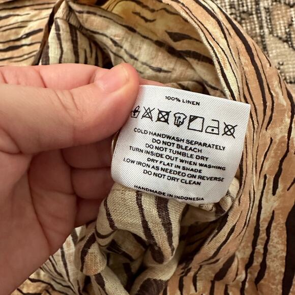 DONT BUY Faithfull the Brand Lena Tiger Print Wide Leg Pants - Picture 5 of 8